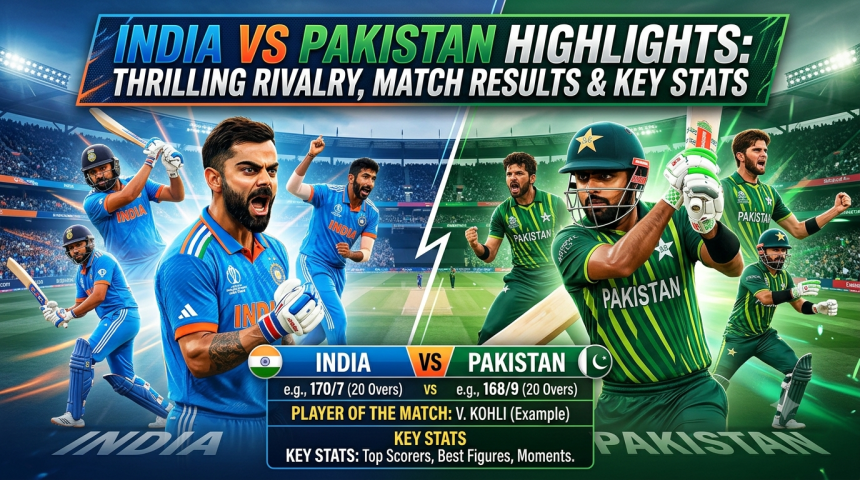 India vs Pakistan Highlights: Thrilling Rivalry, Match Results & Key Stats