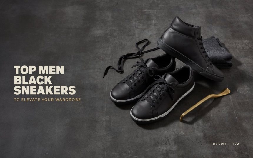 Top Men Black Sneakers to Elevate Your Wardrobe
