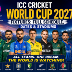 ICC Cricket World Cup 2027 Fixtures: Full Schedule, Dates & Stadiums