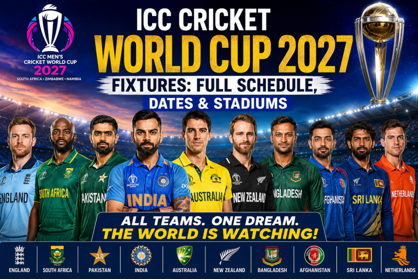 ICC Cricket World Cup 2027 Fixtures: Full Schedule, Dates & Stadiums