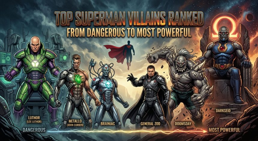 Top Superman Villains Ranked From Dangerous to Most Powerful
