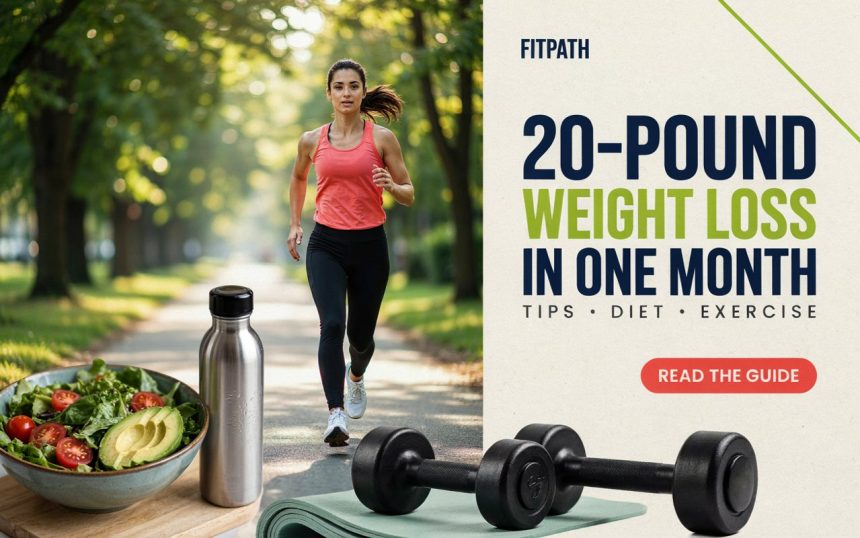 20-Pound Weight Loss in One Month: Tips, Diet, and Exercise