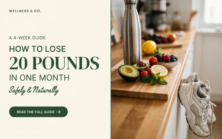 How to Lose 20 Pounds in One Month Safely Naturally