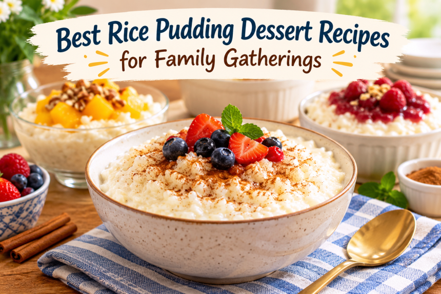 Best Rice Pudding Dessert Recipes for Family Gatherings