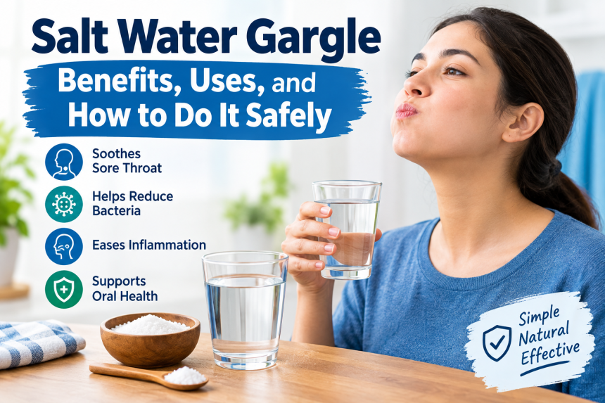 Salt Water Gargle Benefits, Uses, and How to Do It Safely